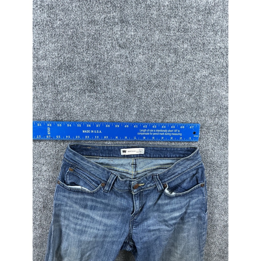 Levis Bold Curve Low Rise Bootcut Skinny Jeans Blue Denim Womens 13M 30x31 - Picture 5 of 8